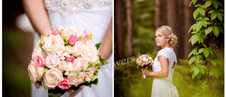 Наши замечательные Невесты с букетами от салона Send-Flowers.by